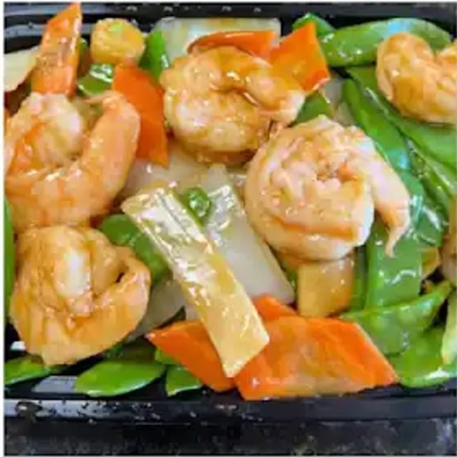 Shrimp with Snow Peas 雪豆虾.
