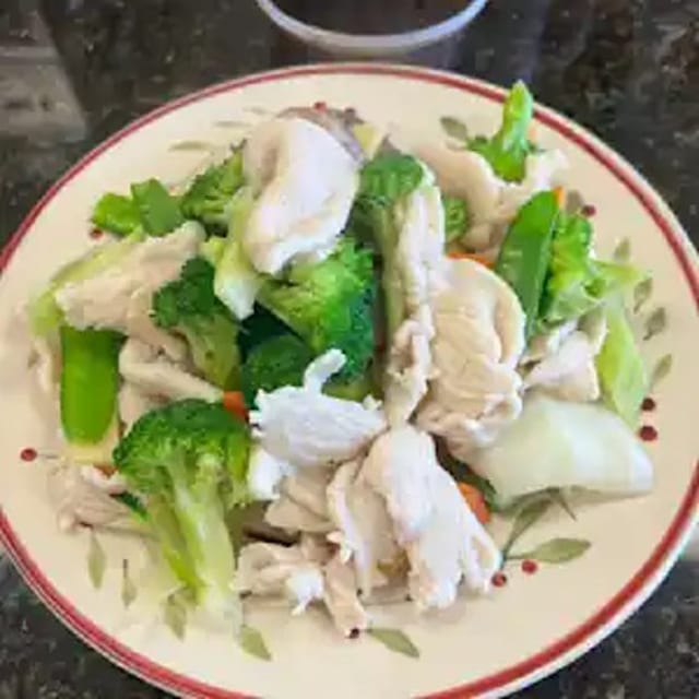 Steam Chicken with Mixed Vegetables 水煮杂菜鸡.
