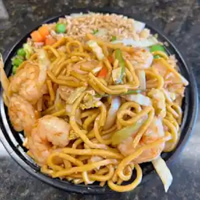 Shrimp Lo Mein 虾捞面.