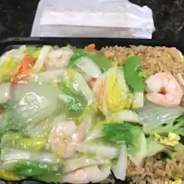 Shrimp Chow Mein Combo 虾炒面.