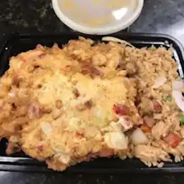 Roast Pork Egg Foo Young Combo 叉烧蓉蛋.