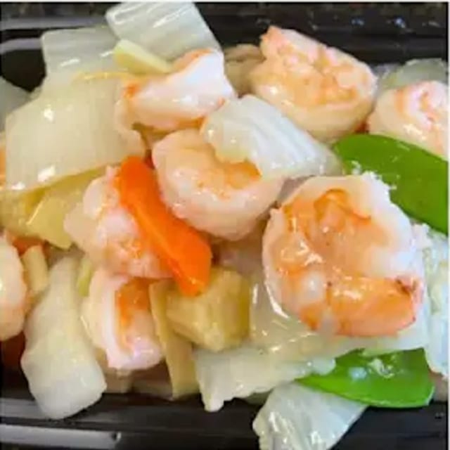 Shrimp with Chinese Vegetables 白菜虾.