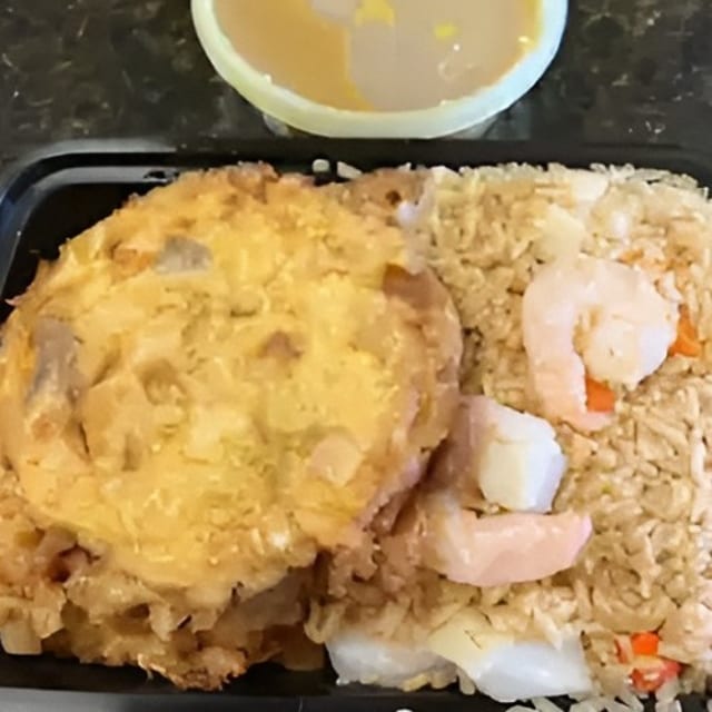 Beef Egg Foo Young Combo 牛蓉蛋.