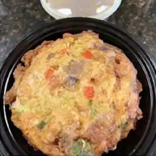 Vegetable Egg Foo Young 菜蓉蛋.