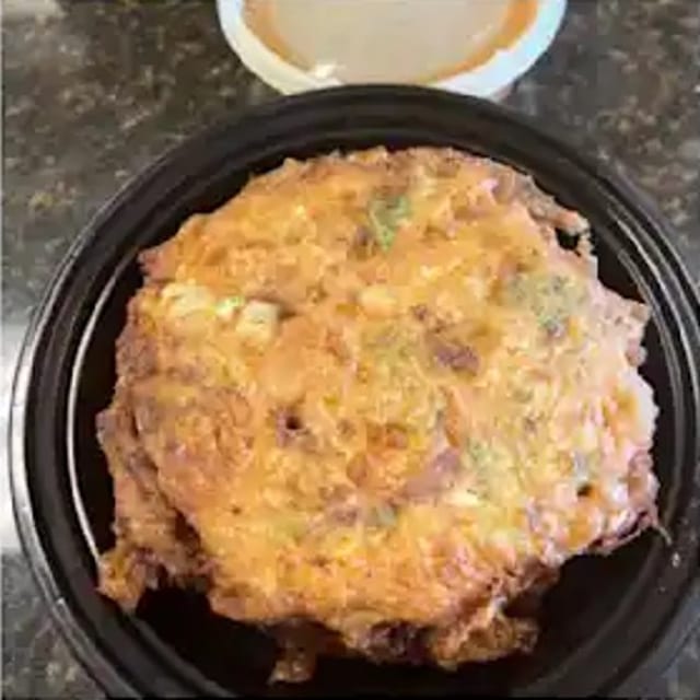 Beef Egg Foo Young 牛蓉蛋.