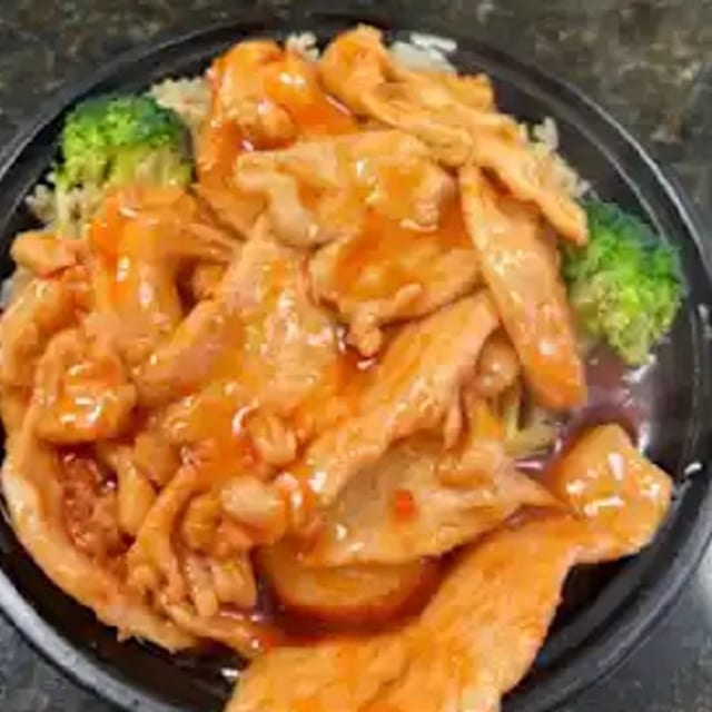 White Meat General Tso's Chicken 白鸡左宗鸡.
