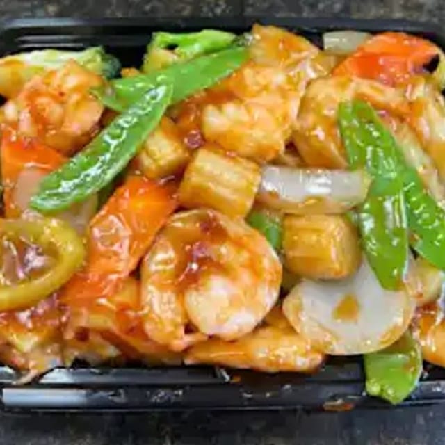 Shrimp with Mixed Vegetables 杂菜虾.