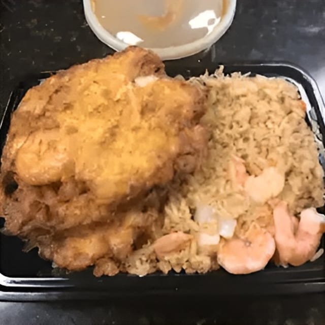 Shrimp Egg Foo Young Combo 虾蓉蛋.