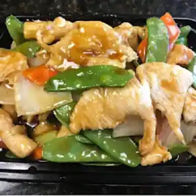 Chicken with Snow Peas 雪豆鸡.