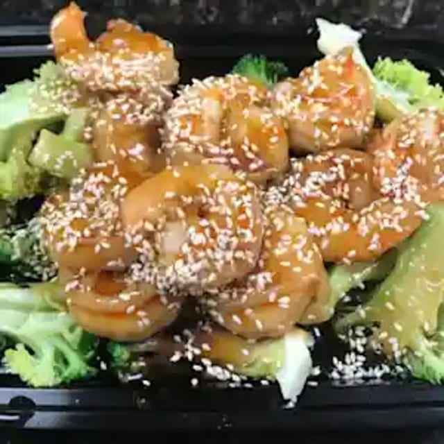 Teriyaki Shrimp 铁板虾.