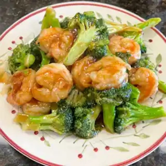 Shrimp with Broccoli 芥兰虾.