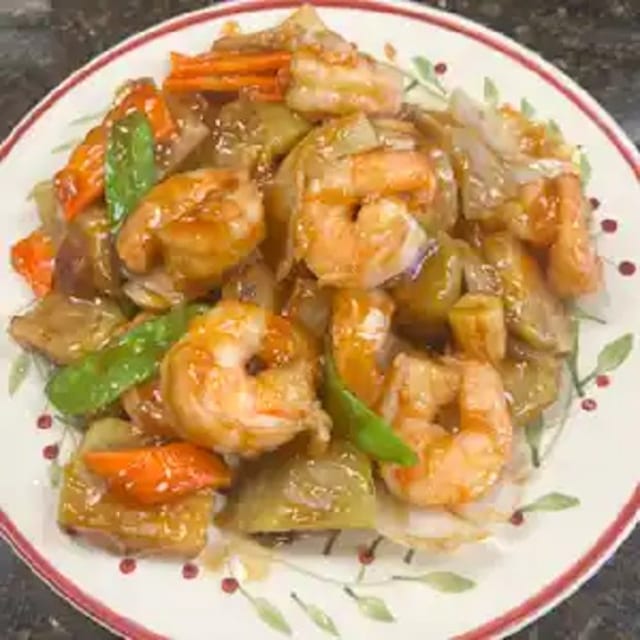 Eggplant Shrimp 茄子虾.