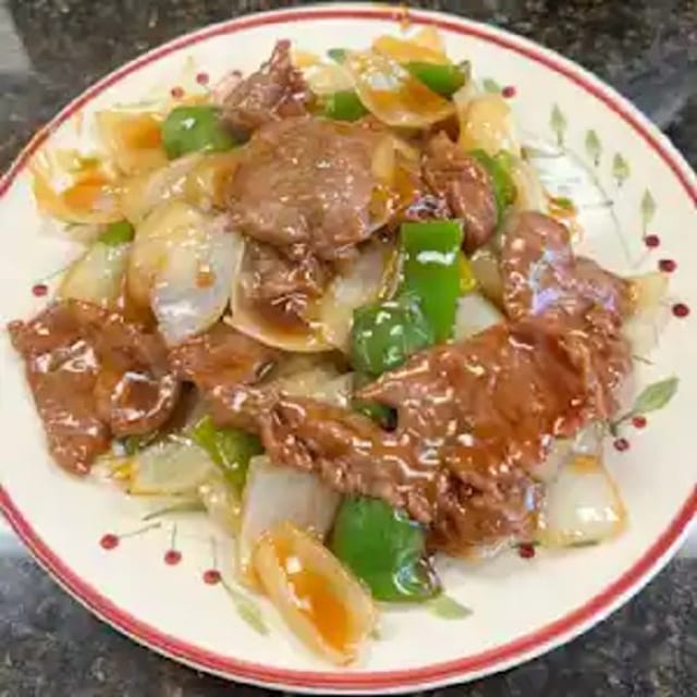 Pepper Steak with Onion 青椒牛.