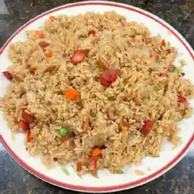 Roast Pork Fried Rice 叉烧炒饭.