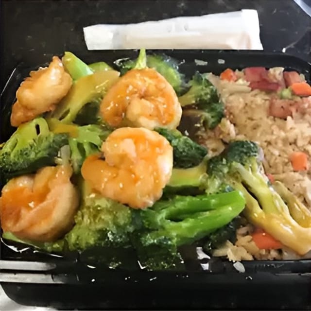 Shrimp with Broccoli Combo 芥兰虾.