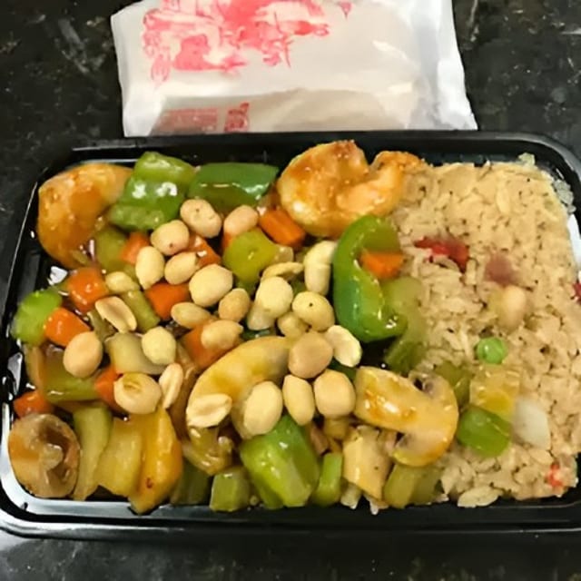 Kung Pao Shrimp Combo 宮保虾.