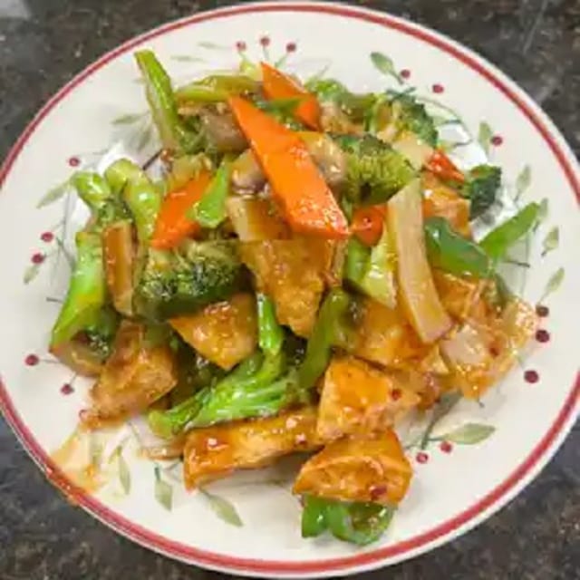 Bean Curd with Garlic Sauce 鱼香豆腐.