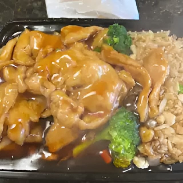 White Meat Bourbon Chicken Combo 白鸡棒棒鸡.