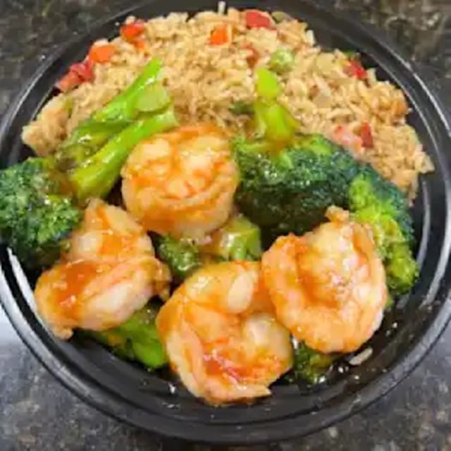 Shrimp with Broccoli 芥兰虾.