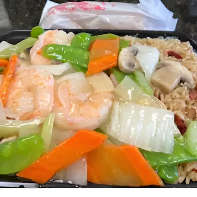 Shrimp with Chinese Vegetable Combo白菜虾.