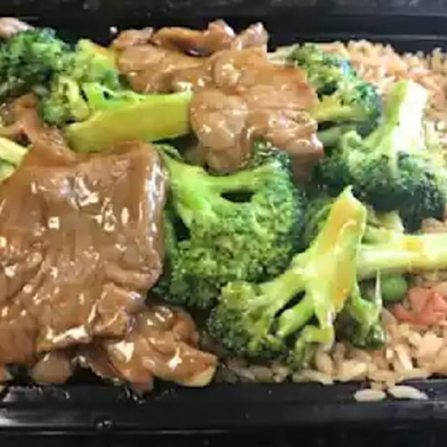 Beef with Broccoli Combo 芥兰牛.